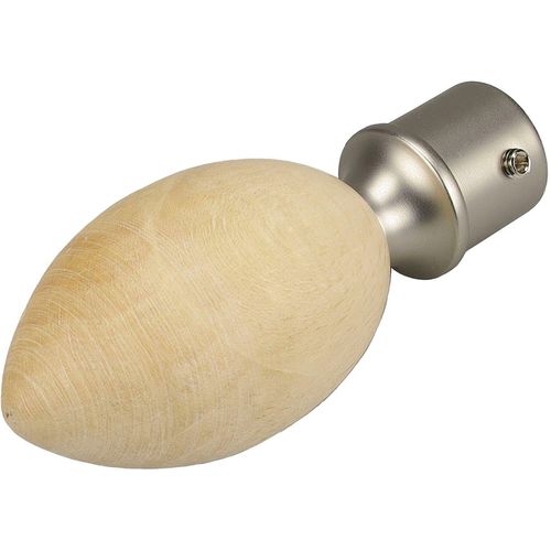 4016318028274 - Gardinenstangen-Endstück Egg Gardinenstangenendstücke Gr 1 St beige (ahorn) Gardinenstangen-Endstücke Gardinenstangenendstücke für Gardinenstangen Ø 16 mm