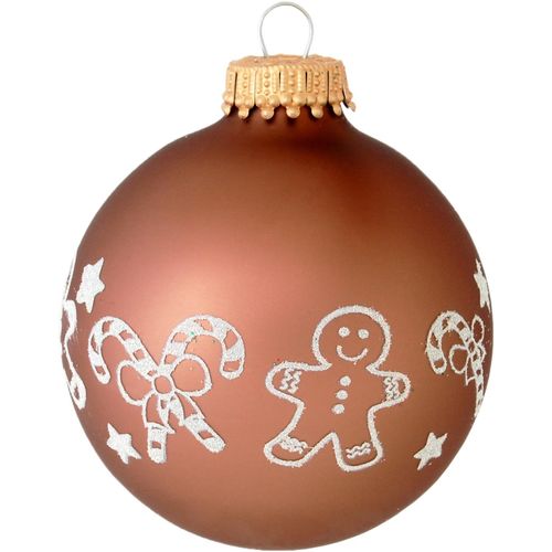 0024762000467 - Weihnachtsbaumkugel KREBS GLAS LAUSCHA CBK00046 Weihnachtsdeko Christbaumschmuck Christbaumkugeln Glas Weihnachtsbaumkugeln braun (braun weiß) Weihnachtskugeln aus Glas mit Weihnachts-Motiv 0024762000467 - Weihnachtsbaumkugel KREBS GLAS LAUSCHA CBK00046 Weihnachtsdeko Christbaumschmuck Christbaumkugeln Glas Weihnachtsbaumkugeln braun (braun weiß) Weihnachtskugeln aus Glas mit Weihnachts-Motiv