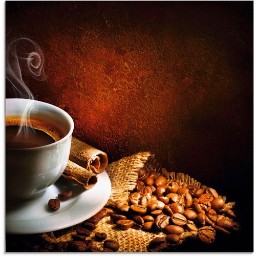 4058661632791 - Glasbild ARTLAND Kaffeetasse mit Kaffebohnen Bilder Gr B H 20 cm x 20 cm Getränke 1 St braun Glasbilder Bilder in verschiedenen Größen 4058661632791 - Glasbild ARTLAND Kaffeetasse mit Kaffebohnen Bilder Gr B H 20 cm x 20 cm Getränke 1 St braun Glasbilder Bilder in verschiedenen Größen