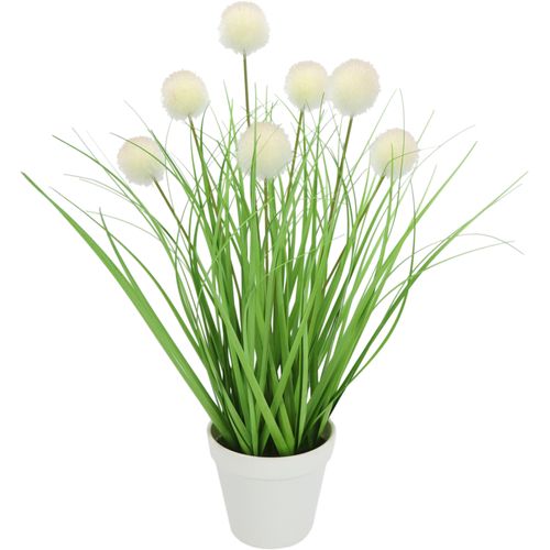 4019844806170 - Kunstpflanze IGEA Knopfgras im Topf weiß B25cm H45cm L25cm Kunststoff Kunstpflanzen 4019844806170 - Kunstpflanze IGEA Knopfgras im Topf weiß B25cm H45cm L25cm Kunststoff Kunstpflanzen