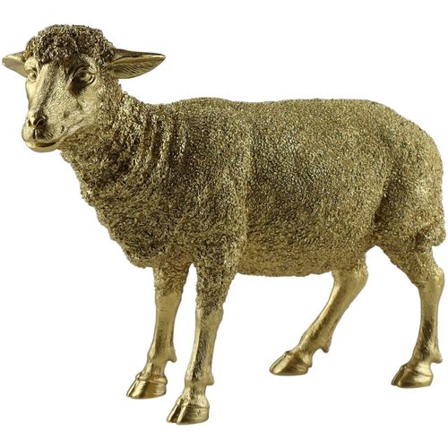 4056422205345 - Dekofigur AM DESIGN Schaf aus Polyresin gold (goldfarben) B11cm H24cm T24cm Polyresin Dekofiguren Osterdeko in silber- creme- oder goldfarben 4056422205345 - Dekofigur AM DESIGN Schaf aus Polyresin gold (goldfarben) B11cm H24cm T24cm Polyresin Dekofiguren Osterdeko in silber- creme- oder goldfarben