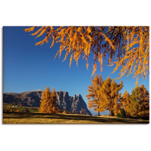 4062144748176 - Wandbild ARTLAND Goldener Herbst auf der Seiser Alm Bilder Gr B H 90 cm x 60 cm Leinwandbild Wiesen & Baumbilder Querformat 1 St bunt Kunstdrucke als Alubild Leinwandbild Wandaufkleber oder Poster in versch Größen 4062144748176 - Wandbild ARTLAND Goldener Herbst auf der Seiser Alm Bilder Gr B H 90 cm x 60 cm Leinwandbild Wiesen & Baumbilder Querformat 1 St bunt Kunstdrucke als Alubild Leinwandbild Wandaufkleber oder Poster in versch Größen