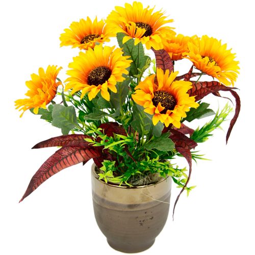 4019844780586 - Gestecke IGEA Sonnenblumen Kunstpflanzen Gr B H L 30 cm x 40 cm x 30 cm gelb Trockenblumen Im Topf aus Keramik 4019844780586 - Gestecke IGEA Sonnenblumen Kunstpflanzen Gr B H L 30 cm x 40 cm x 30 cm gelb Trockenblumen Im Topf aus Keramik