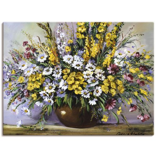 4055327459242 - Wandbild ARTLAND Herrlichkeit von Gänseblümchen Bilder Gr B H 120 cm x 90 cm Leinwandbild Blumen Querformat 1 St bunt Bild Poster Bilder als Leinwandbild Wandaufkleber oder in versch Größen