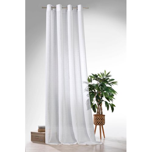 4005385838213 - Vorhang WECKBRODT Natural Chic Gr 1 grau B135cm H245cm Polyester Gardinen Leinen-Optik Webstreifen halbtransparent Gardine Store 4005385838213 - Vorhang WECKBRODT Natural Chic Gr 1 grau B135cm H245cm Polyester Gardinen Leinen-Optik Webstreifen halbtransparent Gardine Store