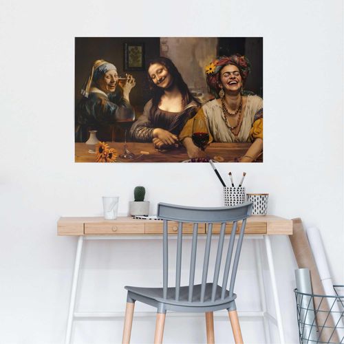 8714597666700 - Poster REINDERS Girls Night Out braun (farbe bild(er) braun) B915cm H61cm T01cm Holzwerkstoff Bilder