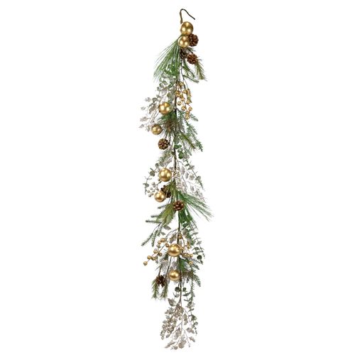 4019844788278 - Kunstgirlande IGEA Weihnachtsgirlande Kugeln Zapfen Tanne gold B9cm H160cm L9cm Kunststoff Kunstpflanzen Girlande Tannengirlande Weihnachtsdeko Eukalyptus Christbaumkugeln 4019844788278 - Kunstgirlande IGEA Weihnachtsgirlande Kugeln Zapfen Tanne gold B9cm H160cm L9cm Kunststoff Kunstpflanzen Girlande Tannengirlande Weihnachtsdeko Eukalyptus Christbaumkugeln