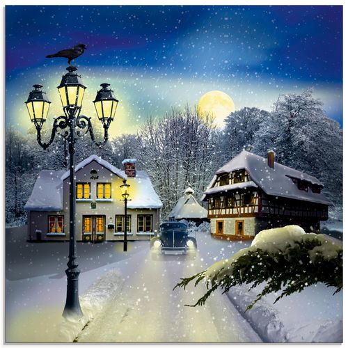 4055327305662 - Glasbild ARTLAND Winterzeit Bilder Gr B H 50 cm x 50 cm Glasbild Vier Jahreszeiten quadratisch 1 St blau Bild Glasbild Glasbilder Bilder in verschiedenen Größen 4055327305662 - Glasbild ARTLAND Winterzeit Bilder Gr B H 50 cm x 50 cm Glasbild Vier Jahreszeiten quadratisch 1 St blau Bild Glasbild Glasbilder Bilder in verschiedenen Größen