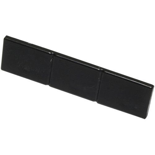 4003018382461 - Gardinenstangen-Endstück 3-läufig Gr 1 schwarz (schwarz matt) B15cm L55cm Gardinenstangenendstücke Serie Flächenvorhang-Technik Atlanta 3-läufig