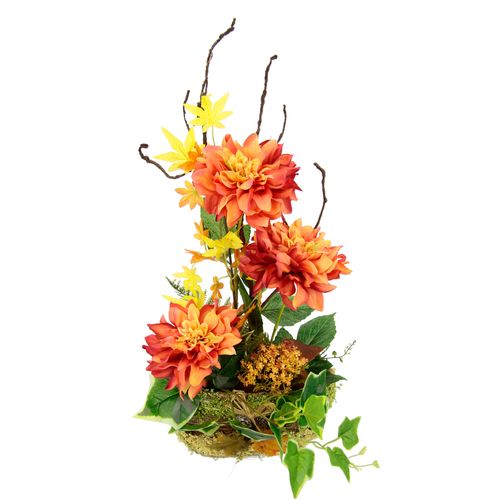4019844801977 - Kunstblume IGEA Dahlien-Arrangement in Pflanzschale Gesteck aus künstlichen Blumen orange B25cm H50cm L22cm Polyester Kunstpflanzen Herbstgesteck Künstliche Dekorationen Herbst Blumendekoration 4019844801977 - Kunstblume IGEA Dahlien-Arrangement in Pflanzschale Gesteck aus künstlichen Blumen orange B25cm H50cm L22cm Polyester Kunstpflanzen Herbstgesteck Künstliche Dekorationen Herbst Blumendekoration