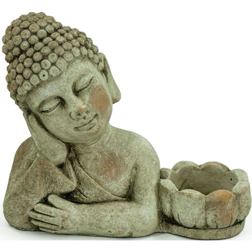 4031456139415 - Kerzenhalter Buddha Gr B H T 105 cm x 20 cm x 255 cm grau Kerzenhalter aus Zement 4031456139415 - Kerzenhalter Buddha Gr B H T 105 cm x 20 cm x 255 cm grau Kerzenhalter aus Zement