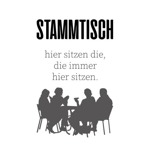 4049009077824 - Wanddekoobjekt QUEENCE STAMMTISCH schwarz B20cm H30cm T01cm Stahl Wanddekoobjekte Stahlschild Blechschild Spruch Witzig Wanddeko retro 20x30cm 4049009077824 - Wanddekoobjekt QUEENCE STAMMTISCH schwarz B20cm H30cm T01cm Stahl Wanddekoobjekte Stahlschild Blechschild Spruch Witzig Wanddeko retro 20x30cm