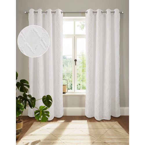 4068222604686 - Gardine ANDAS Markane Gr 1 weiß B140cm H145cm Polyester Gardinen