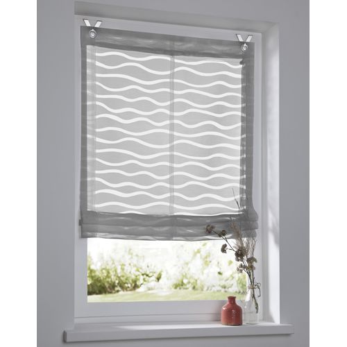 4016478979539 - Raffrollo KUTTI Enya Gr 1 grau B45cm H140cm Ausbrenner Obermaterial 65% Baumwolle 35% Polyester Raffrollos Montage ohne Bohren incl Fensterhaken 4016478979539 - Raffrollo KUTTI Enya Gr 1 grau B45cm H140cm Ausbrenner Obermaterial 65% Baumwolle 35% Polyester Raffrollos Montage ohne Bohren incl Fensterhaken