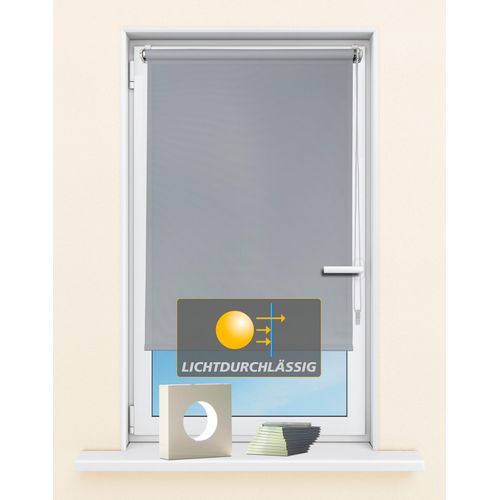 4250178723447 - Seitenzugrollo KUTTI Seitenzugrollo Ida Lichtschutz Klemmfix ohne Bohren Fixmaß Gr 1 grau (hellgrau) B60cm H160cm Polyester Rollos Sichtschutz Sonnenschutz 4250178723447 - Seitenzugrollo KUTTI Seitenzugrollo Ida Lichtschutz Klemmfix ohne Bohren Fixmaß Gr 1 grau (hellgrau) B60cm H160cm Polyester Rollos Sichtschutz Sonnenschutz