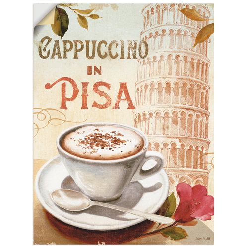 4062144450314 - Wandbild ARTLAND Kaffee in Europa IV Bilder Gr B H 30 cm x 40 cm Wandaufkleber - Vinyl Getränke Hochformat 1 St braun Bild Leinwandbild Kunstdrucke Bilder als Leinwandbild Wandaufkleber oder Poster in versch Größen