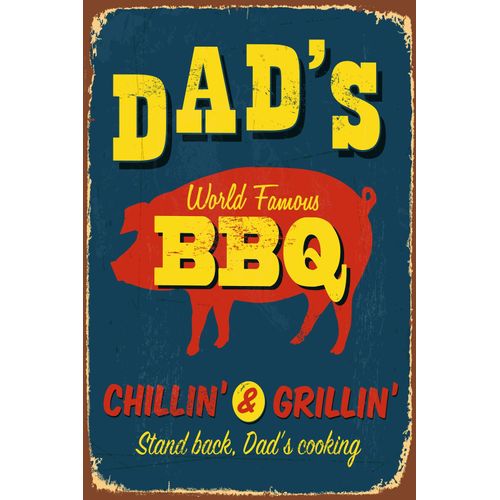 4049009927020 - Metallbild QUEENCE DADS BBQ rot (farbe bild(er) rot) B20cm H30cm T05cm Metall Stahl Bilder Stahlschild Blechschild Sprüche Texte witzig Bier Grill 4049009927020 - Metallbild QUEENCE DADS BBQ rot (farbe bild(er) rot) B20cm H30cm T05cm Metall Stahl Bilder Stahlschild Blechschild Sprüche Texte witzig Bier Grill