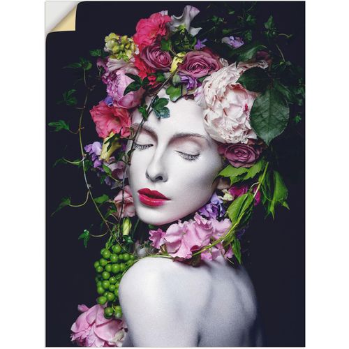 4062144602416 - Wandbild ARTLAND Schöne Blumenkönigin Bilder Gr B H 60 cm x 80 cm Wandaufkleber - Vinyl Bilder von Frauen Hochformat 1 St bunt Kunstdrucke als Alubild Leinwandbild Wandaufkleber oder Poster in versch Größen 4062144602416 - Wandbild ARTLAND Schöne Blumenkönigin Bilder Gr B H 60 cm x 80 cm Wandaufkleber - Vinyl Bilder von Frauen Hochformat 1 St bunt Kunstdrucke als Alubild Leinwandbild Wandaufkleber oder Poster in versch Größen