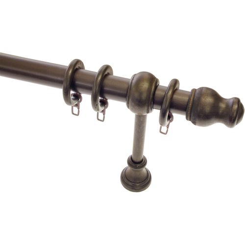 4003018203254 - Gardinenstange Gardinenstangen Set Holz Gardinenstangen Gr L 200 cm Ø 28 mm 1 läufig braun Gardinenstangen Wandmontage 1-Lauf 4003018203254 - Gardinenstange Gardinenstangen Set Holz Gardinenstangen Gr L 200 cm Ø 28 mm 1 läufig braun Gardinenstangen Wandmontage 1-Lauf