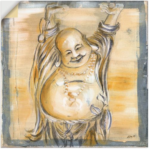 4057738213680 - Wandbild ARTLAND Fröhlicher Buddha II Bilder Gr B H 50 cm x 50 cm Wandaufkleber - Vinyl Religion 1 St beige (naturfarben) Bild Poster Bilder als Alubild Leinwandbild Wandaufkleber oder in versch Größen 4057738213680 - Wandbild ARTLAND Fröhlicher Buddha II Bilder Gr B H 50 cm x 50 cm Wandaufkleber - Vinyl Religion 1 St beige (naturfarben) Bild Poster Bilder als Alubild Leinwandbild Wandaufkleber oder in versch Größen