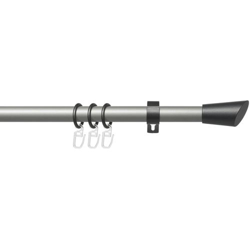 4016318379246 - Gardinenstange Lan Bit Gr 3 grau (silberfarben anthrazit) L200cm Ø20mm Metall Gardinenstangen 1-läufig im Fixmaß Ø 20 mm 4016318379246 - Gardinenstange Lan Bit Gr 3 grau (silberfarben anthrazit) L200cm Ø20mm Metall Gardinenstangen 1-läufig im Fixmaß Ø 20 mm