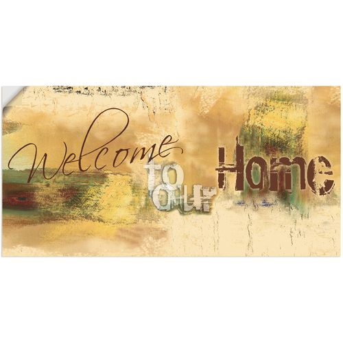 4062144685099 - Wandbild ARTLAND Willkommen in unserem Zuhause Bilder Gr B H 40 cm x 20 cm Wandaufkleber - Vinyl Sprüche & Texte Querformat 1 St braun Kunstdrucke als Alubild Leinwandbild Wandaufkleber oder Poster in versch Größen 4062144685099 - Wandbild ARTLAND Willkommen in unserem Zuhause Bilder Gr B H 40 cm x 20 cm Wandaufkleber - Vinyl Sprüche & Texte Querformat 1 St braun Kunstdrucke als Alubild Leinwandbild Wandaufkleber oder Poster in versch Größen