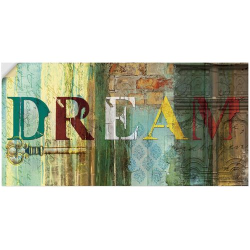 4062144546949 - Wandbild ARTLAND Traum Bilder Gr B H 100 cm x 50 cm Wandaufkleber - Vinyl Sprüche & Texte Querformat 1 St bunt Kunstdrucke als Leinwandbild Wandaufkleber oder Poster in versch Größen 4062144546949 - Wandbild ARTLAND Traum Bilder Gr B H 100 cm x 50 cm Wandaufkleber - Vinyl Sprüche & Texte Querformat 1 St bunt Kunstdrucke als Leinwandbild Wandaufkleber oder Poster in versch Größen
