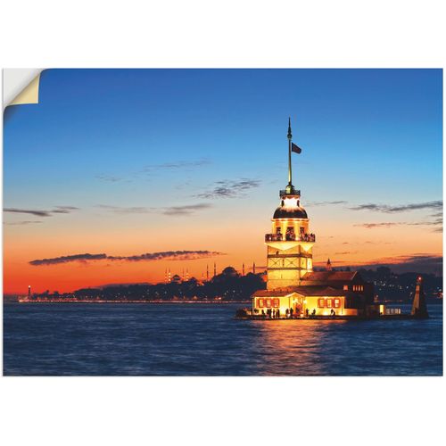 4062144559628 - Wandbild ARTLAND Istanbul Leanderturm Bilder Gr B H 70 cm x 50 cm Wandaufkleber - Vinyl Gebäude Querformat 1 St blau Kunstdrucke als Alubild Leinwandbild Wandaufkleber oder Poster in versch Größen 4062144559628 - Wandbild ARTLAND Istanbul Leanderturm Bilder Gr B H 70 cm x 50 cm Wandaufkleber - Vinyl Gebäude Querformat 1 St blau Kunstdrucke als Alubild Leinwandbild Wandaufkleber oder Poster in versch Größen