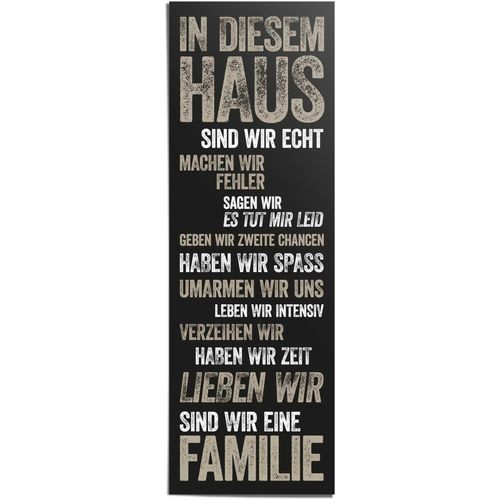 8714597528428 - Poster REINDERS In diesem Haus schwarz (farbe bild(er) schwarz) B53cm H158cm Papier Bilder