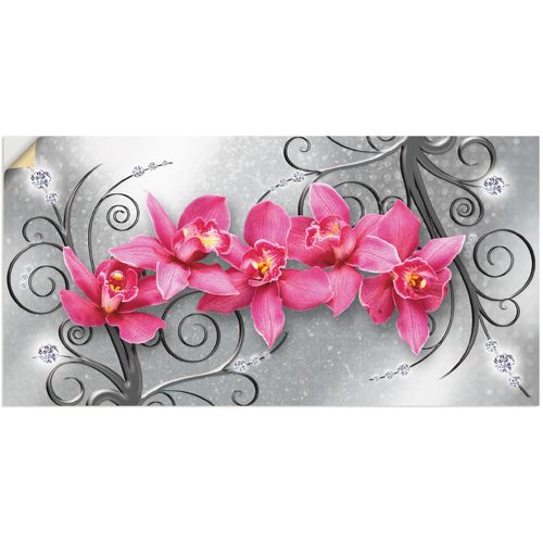 4062144593943 - Wandbild ARTLAND rosa Orchideen auf Ornamenten Bilder Gr B H 100 cm x 50 cm Wandaufkleber - Vinyl Blumenbilder Querformat 1 St pink Kunstdrucke als Alubild Leinwandbild Wandaufkleber oder Poster in versch Größen 4062144593943 - Wandbild ARTLAND rosa Orchideen auf Ornamenten Bilder Gr B H 100 cm x 50 cm Wandaufkleber - Vinyl Blumenbilder Querformat 1 St pink Kunstdrucke als Alubild Leinwandbild Wandaufkleber oder Poster in versch Größen