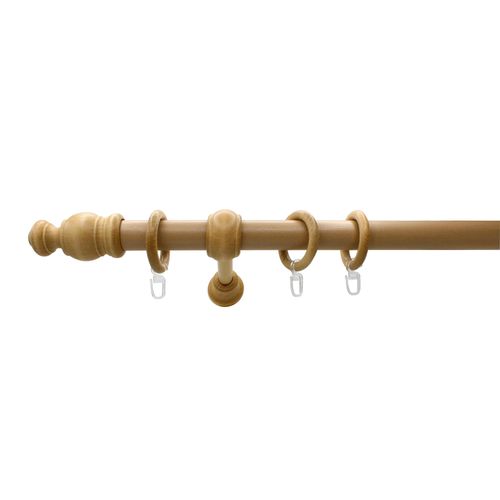 4040255614832 - Gardinenstange Holz 28 mini Gardinenstangen Gr L 120 cm Ø 28 mm 1 St 1 läufig braun (buchefarben) Gardinenstangen Wandmontage Made in Germany 4040255614832 - Gardinenstange Holz 28 mini Gardinenstangen Gr L 120 cm Ø 28 mm 1 St 1 läufig braun (buchefarben) Gardinenstangen Wandmontage Made in Germany