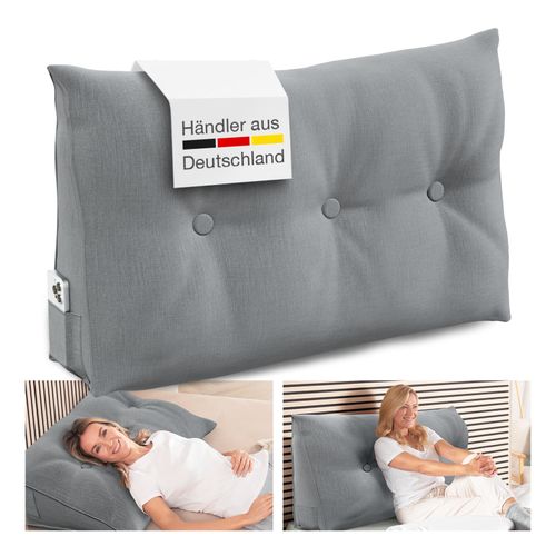 4260346883583 - ELONEO Rückenkissen Keilkissen für Bett und Sofa geeignet dreieckiges Lesekissen 4260346883583 - ELONEO Rückenkissen Keilkissen für Bett und Sofa geeignet dreieckiges Lesekissen