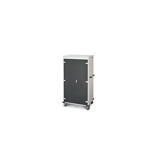 0010101462959 - Laptopwagen mit Ladefunktion 2-Punkt-Verriegelung Feststellbremse 26 Fächer B 920 x T 500 x H 1540 anthrazit