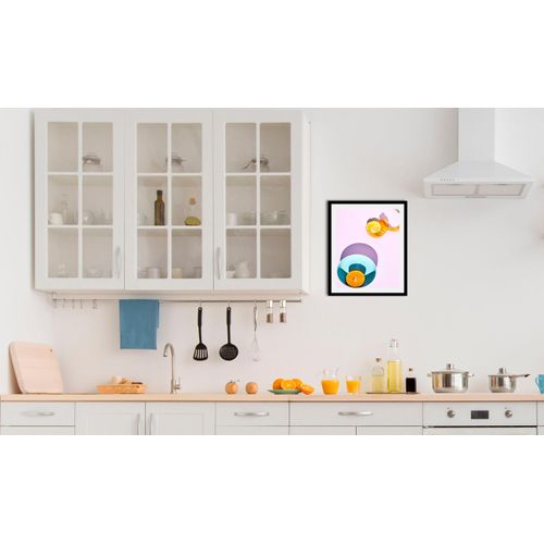 4067437335538 - Bild QUEENCE Felina Bilder Gr B H 40 cm x 50 cm Wandbild Hochformat 1 St bunt (blau rosa orange) Kunstdrucke gerahmt 4067437335538 - Bild QUEENCE Felina Bilder Gr B H 40 cm x 50 cm Wandbild Hochformat 1 St bunt (blau rosa orange) Kunstdrucke gerahmt