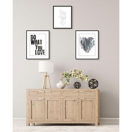 4047809882204 - Bild »Love« Abstrakt-Schwarz-Weiss-Fashion-Mode-Magazincover-Frau-Bilder von Frauen-Schriftzug-Sprüche & Texte-Herz-Herzbilder (3 St) gerahmt 4047809882204 - Bild »Love« Abstrakt-Schwarz-Weiss-Fashion-Mode-Magazincover-Frau-Bilder von Frauen-Schriftzug-Sprüche & Texte-Herz-Herzbilder (3 St) gerahmt