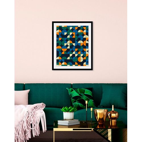 4049009847632 - Bild QUEENCE Alan Bilder Gr B H 40 cm x 50 cm Wandbild Abstrakt Hochformat 1 St bunt Bild Kunstdruck Bilder mit Rahmen