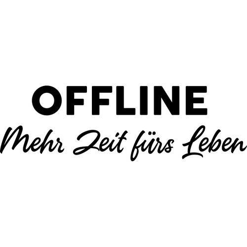 4067437736380 - Wandtattoo MY HOME Offline Mehr Zeit fürs Leben Wandtattoos Gr B H 120 cm x 37 cm schwarz Wandtattoos und Wandsticker Wandaufkleber selbstklebend rückstandslos abziehbar