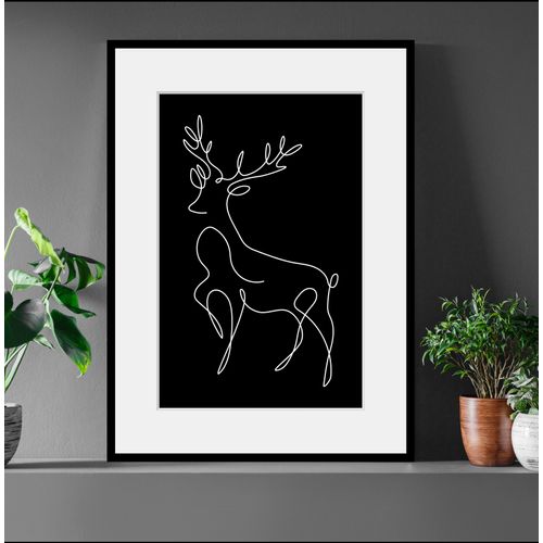 4049009841449 - Bild QUEENCE Walter Bilder Gr B H 30 cm x 40 cm Wandbild Hochformat 1 St schwarz Bild Kunstdruck Bilder mit Rahmen