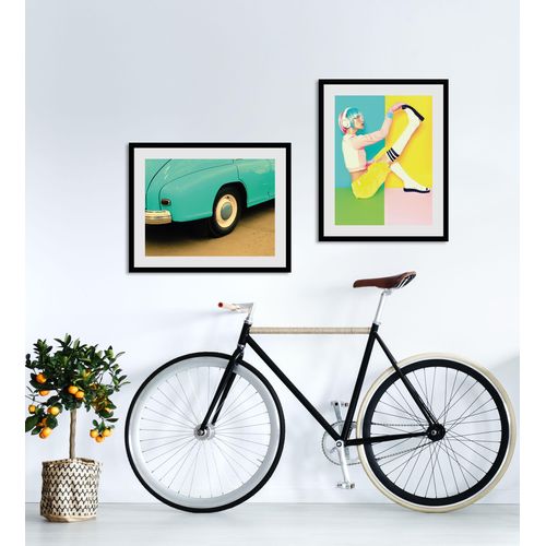 4049009836650 - Bild QUEENCE Nostalgie Bilder Gr B H 70 cm x 50 cm Wandbild Auto Querformat 1 St grün Bild Kunstdruck Bilder mit Rahmen 4049009836650 - Bild QUEENCE Nostalgie Bilder Gr B H 70 cm x 50 cm Wandbild Auto Querformat 1 St grün Bild Kunstdruck Bilder mit Rahmen