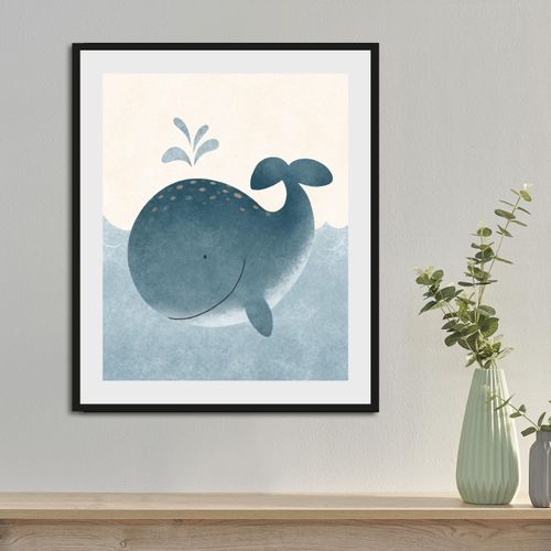 4049009857075 - Bild LÜTTENHÜTT Willi Bilder Gr B H 30 cm x 40 cm Wandbild Wassertiere Hochformat 1 St blau Kunstdrucke mit Rahmen schwarz 4049009857075 - Bild LÜTTENHÜTT Willi Bilder Gr B H 30 cm x 40 cm Wandbild Wassertiere Hochformat 1 St blau Kunstdrucke mit Rahmen schwarz