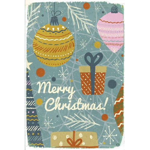 4067437340501 - Metallbild QUEENCE Merry Christmas Bilder Gr B H 30 cm x 45 cm Metallbild Hochformat 1 St blau Metallbilder Stahlschilder