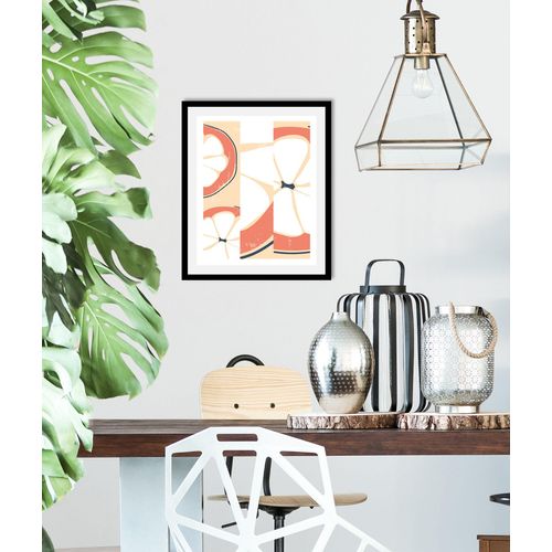4067437334647 - Bild QUEENCE Fiete Bilder Gr B H 50 cm x 70 cm Wandbild Hochformat 1 St orange Kunstdrucke gerahmt