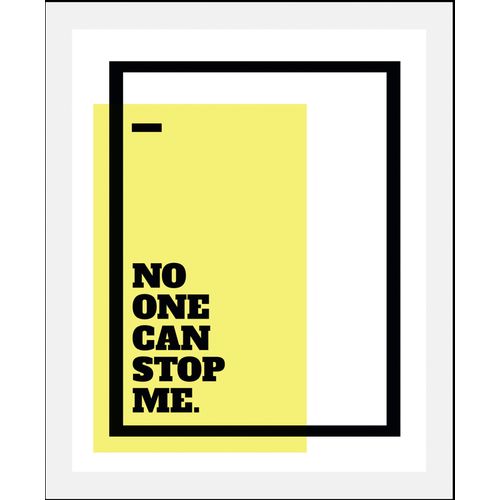 4067437346244 - Bild QUEENCE No one can stop me weiß (farbe rahmen schwarz farbe bild(er) weiß) B50cm H70cm Acrylglas Papier Holz Bilder gerahmt