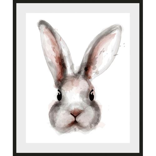 4049009931010 - Bild QUEENCE Aada Bilder Gr B H 40 cm x 50 cm Wandbild Hase Hochformat 1 St braun Kunstdrucke Bilder