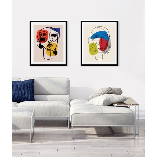4049009844860 - Bild QUEENCE Claudia Bilder Gr B H 30 cm x 40 cm Wandbild Abstrakt Hochformat 1 St bunt Bild Kunstdruck Bilder mit Rahmen