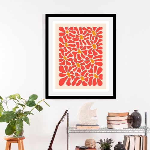 4067437337006 - Bild QUEENCE Fate Bilder Gr B H 40 cm x 50 cm Wandbild Blumen Hochformat 1 St beige (beige rot) Kunstdrucke gerahmt 4067437337006 - Bild QUEENCE Fate Bilder Gr B H 40 cm x 50 cm Wandbild Blumen Hochformat 1 St beige (beige rot) Kunstdrucke gerahmt