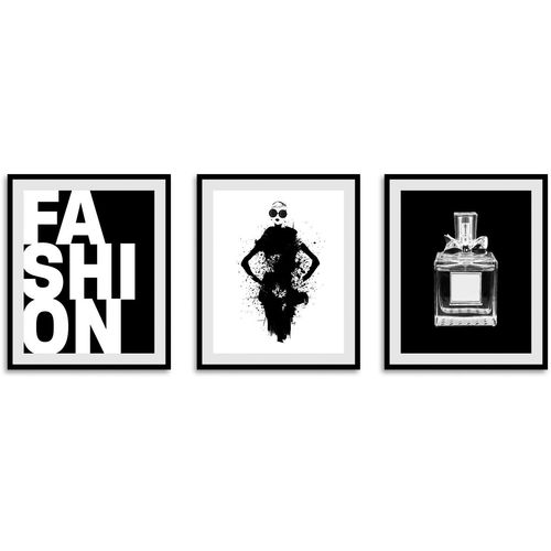 4047809882167 - Bild »Fashionista« Schriftzug-Schwarz-Weiss-Fashion-Mode-Magazincover-Frau-Bilder von Frauen-Schriftzug-Sprüche & Texte (3 St) gerahmt 4047809882167 - Bild »Fashionista« Schriftzug-Schwarz-Weiss-Fashion-Mode-Magazincover-Frau-Bilder von Frauen-Schriftzug-Sprüche & Texte (3 St) gerahmt
