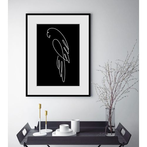 4049009841470 - Bild QUEENCE Coco Bilder Gr B H 30 cm x 40 cm Wandbild Hochformat 1 St schwarz Bild Kunstdruck Bilder mit Rahmen
