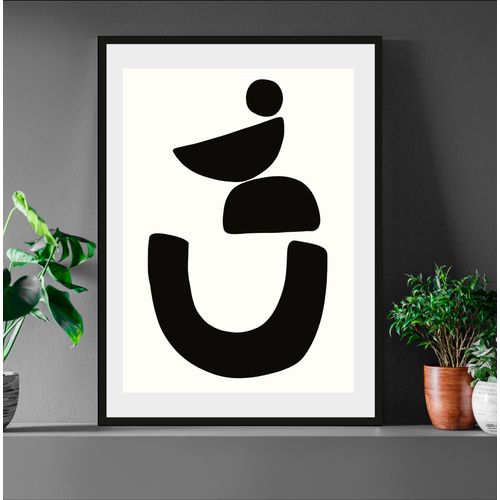 4049009919544 - Bild LEGER HOME BY LENA GERCKE Black is Beautiful II Bilder Gr B H 30 cm x 40 cm Wandbild Abstrakt Hochformat 1 St weiß Bild Kunstdrucke Bilder