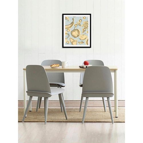 4067437333442 - Bild QUEENCE Elijah Bilder Gr B H 50 cm x 70 cm Wandbild Hochformat 1 St gelb (gelb blau) Kunstdrucke gerahmt